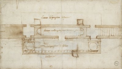 Design for a Relic Chamber, 16th century by Michelangelo Buonarroti